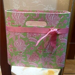 Chelsea Home Storage Pink & Green Paisley Container